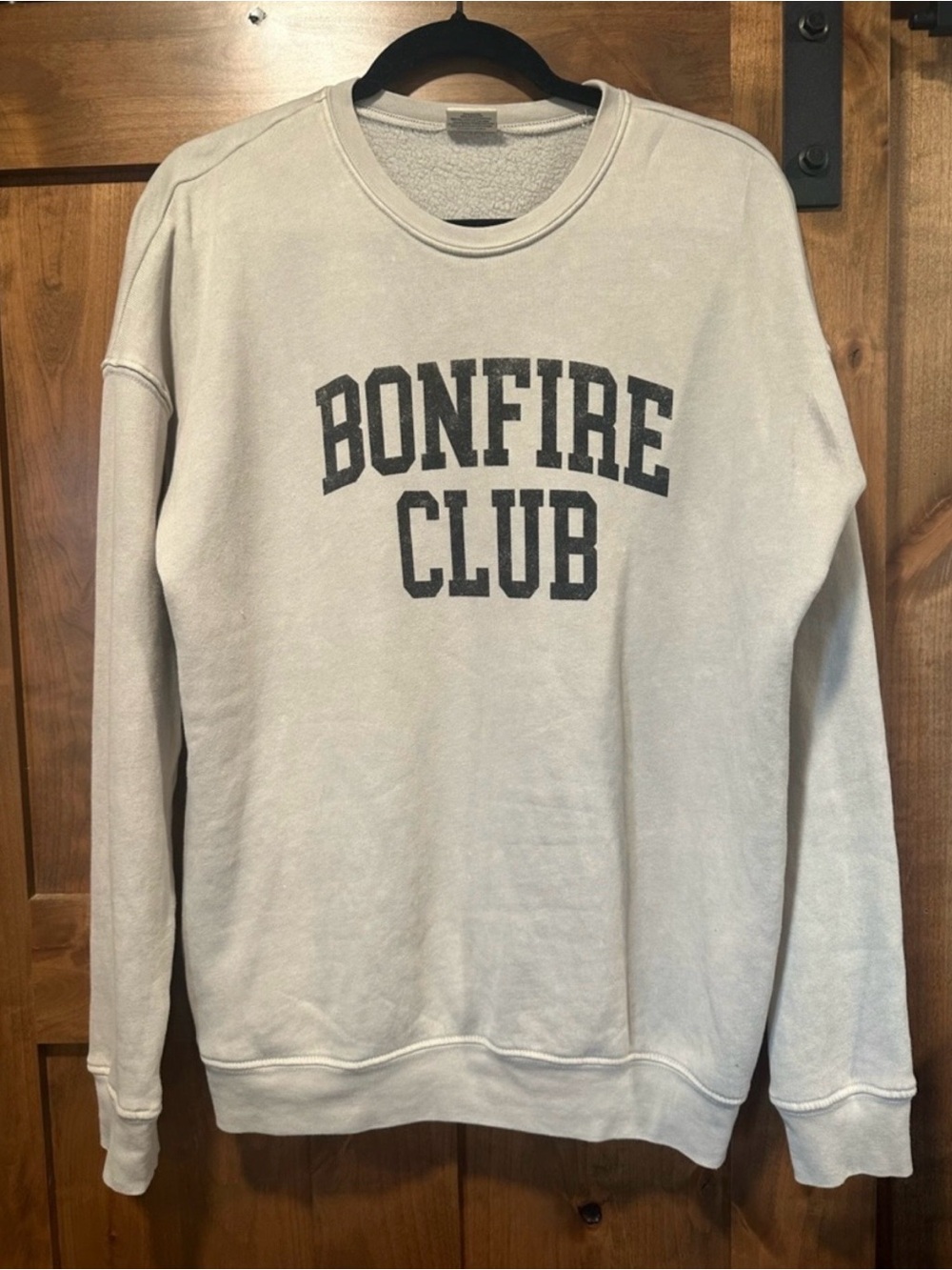 Bonfire Club Crewneck Sweatshirt - Light Gray